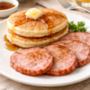 DOS PANCAKES CON JAMON