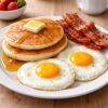 DOS PANCAKES & DOS HUEVOS